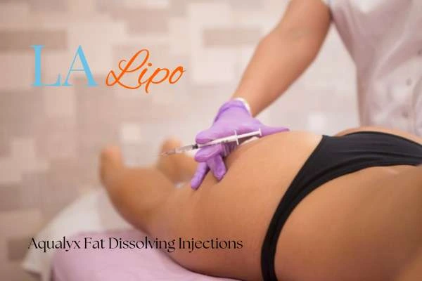 Woman having fat dissolving injections Godmanchester on thighs