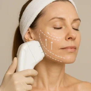 Woman having HI-FU to reduce wrinkles call LA LIPO Godmanchester Now!