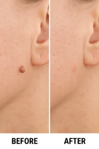Skin tags removal Godmanchester before and after