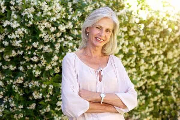 Older woman happy with urinary incontinence treatment Godmanchester