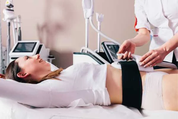 woman having body sculpting to help improve her body image and her mental health Godmanchester